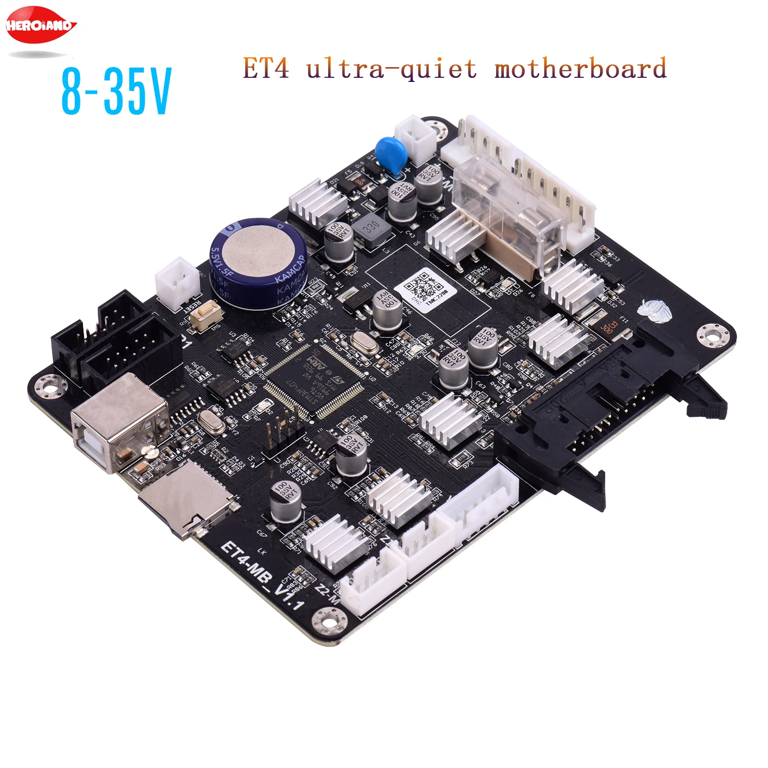 Practical ET4 3D printer upgrade motherboard control board ultra-quiet motherboard 32Bit 256 subdivision support offline updates
Practical ET4 3D printer upgrade motherboard control board ultra-quiet motherboard 32Bit 256 subdivision support offline updates