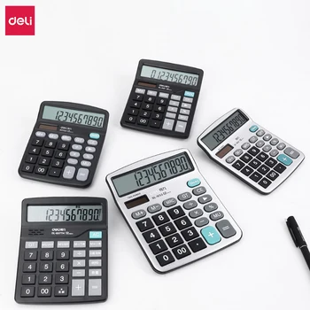 Deli Calculator 12 Digits Display Dual Power Supply Portable Desktop Calculator For Office School Business Accounting Tool Use
Deli Calculator 12 Digits Display Dual Power Supply Portable Desktop Calculator For Office School Business Accounting Tool Use