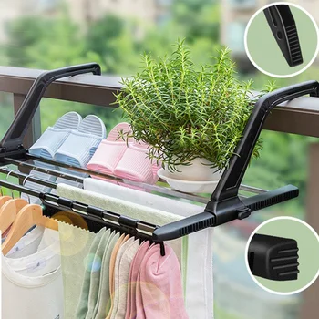 Stainless Steel Folding Drying Rack Telescopic Balcony Shoe Racks Window Sill Diaper Towel Hanging Rack Outdoor Garment Hanger
Stainless Steel Folding Drying Rack Telescopic Balcony Shoe Racks Window Sill Diaper Towel Hanging Rack Outdoor Garment Hanger