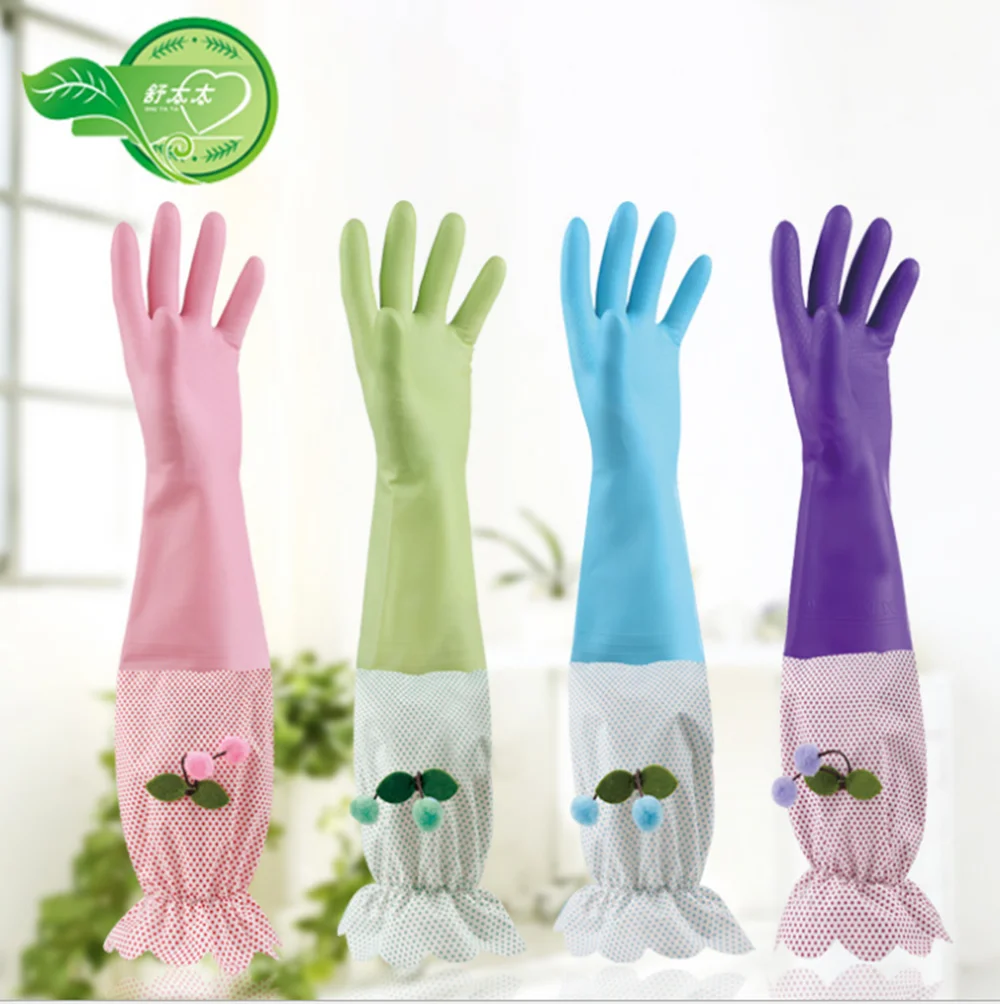 1Pair Multi-Functional Useful Kitchen Wash Dishes Long Sleeve Rubber Velvet Lining Waterproof Household Glove
1Pair Multi-Functional Useful Kitchen Wash Dishes Long Sleeve Rubber Velvet Lining Waterproof Household Glove