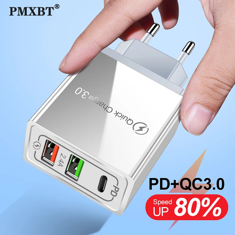 PMXBT Quick Charge 3 0 зарядное устройство PD 36 Вт QC Type-C для быстрой зарядки с usb-портом