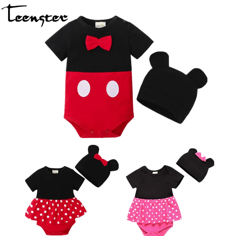 Teenster Twins Newborn One-Pieces Mickey Minnie Funny Style Baby Girl Romper with Hat Toddler Boy Costum Infant Girls Outfits
Teenster Twins Newborn One-Pieces Mickey Minnie Funny Style Baby Girl Romper with Hat Toddler Boy Costum Infant Girls Outfits