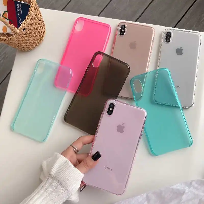Candy Transparent Flexible Clear Cover for iPhone X XS Max XR Soft Silicon Capa Fundas for iPhone 8 7 6S plus Hoesjes Hull
Candy Transparent Flexible Clear Cover for iPhone X XS Max XR Soft Silicon Capa Fundas for iPhone 8 7 6S plus Hoesjes Hull