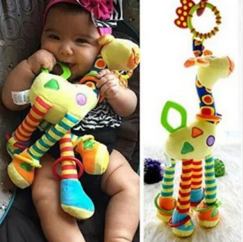Hot Sale Infant Baby Bed Bells Development Soft Animal Handbells Rattles Handle Toys Puzzle Baby Giraffe Hanging Bed Bell Plush 
Hot Sale Infant Baby Bed Bells Development Soft Animal Handbells Rattles Handle Toys Puzzle Baby Giraffe Hanging Bed Bell Plush
