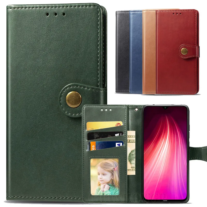Кожаный чехол-книжка для Xiaomi Mi 9T A3 Lite Redmi K20 6A 7A 8A Note 4x5 7 8 Pro | Мобильные телефоны и