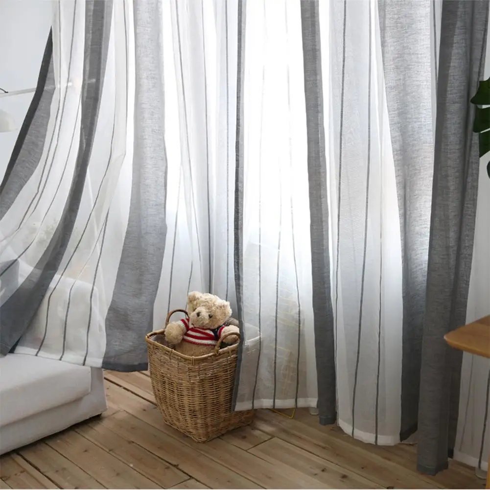 100*250cm Nordic Style Simple Modern Curtains for Living Room Shade Imitation Linen Curtain for Bedroom Striped Curtains Fabric
100*250cm Nordic Style Simple Modern Curtains for Living Room Shade Imitation Linen Curtain for Bedroom Striped Curtains Fabric
