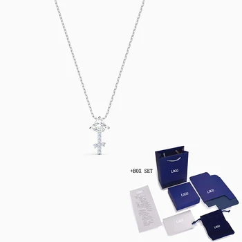 

2020 Fashion SWA New ZODIAC II Pendant Necklace Charming Sagittarius Symbol Platinum Sagittarius Necklace Feminine Romantic Gift