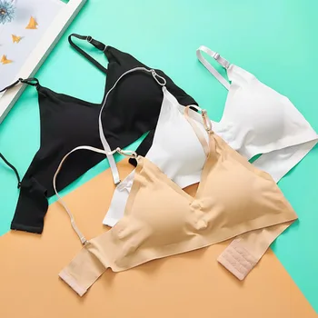 019 Stylish Beautiful Seamless Bra Comfortable Solid Color Triangle Cup Seamless Ice Silk Thread Chest Pad Bra Female 2020 New
019 Stylish Beautiful Seamless Bra Comfortable Solid Color Triangle Cup Seamless Ice Silk Thread Chest Pad Bra Female 2020 New