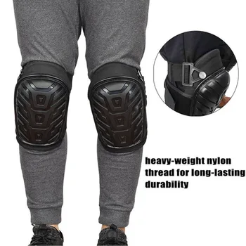 

1 Pair Knee Pads with Adjustable Straps Heavy Duty Foam Padding Kneepads For Work Construction Safe EVA Gel Cushion PVC Shell