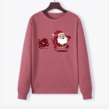Christmas New Santa Claus Print Women Hoodie Long Sleeve Pullover Pink Sweatshirt O-NECK Women Clothes Hoodies Casual Tops
Christmas New Santa Claus Print Women Hoodie Long Sleeve Pullover Pink Sweatshirt O-NECK Women Clothes Hoodies Casual Tops