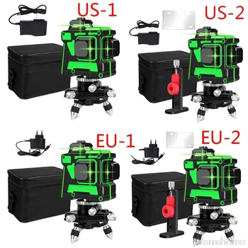 12 Lines 3D Green Level Instrument Self-Leveling 360 Degrees Horizontal And Vertical Cross Lines Green Level Instrument S24 20
12 Lines 3D Green Level Instrument Self-Leveling 360 Degrees Horizontal And Vertical Cross Lines Green Level Instrument S24 20