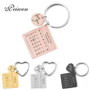 Personalized Calendar Keychain Hand Carved Calendar Highlighted with Heart Date Keyring Stainless Steel Private Custom Name Date
Personalized Calendar Keychain Hand Carved Calendar Highlighted with Heart Date Keyring Stainless Steel Private Custom Name Date