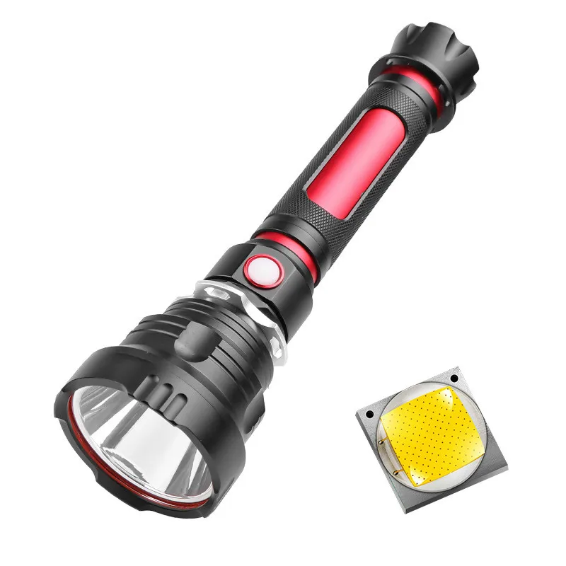 CREE T40 Super Bright LED Flashlight with Smart Chip Waterproof with Large Capacity 26650 Battery for Outdoor Cycling Camping
CREE T40 Super Bright LED Flashlight with Smart Chip Waterproof with Large Capacity 26650 Battery for Outdoor Cycling Camping