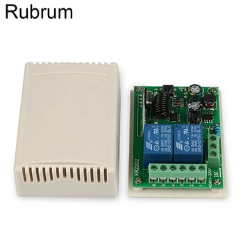 Rubrum 433Mhz AC 110V 220V 2 CH Universal Wireless Remote Control Switch RF Relay Receiver Learning Button Light Smart Module
Rubrum 433Mhz AC 110V 220V 2 CH Universal Wireless Remote Control Switch RF Relay Receiver Learning Button Light Smart Module