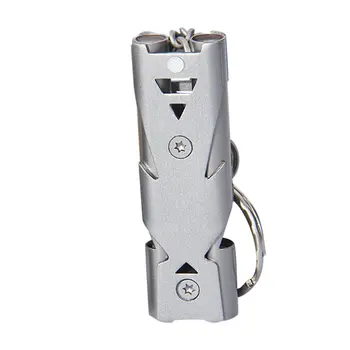 2018 High Quality Double Pipe High Decibel Stainless steel Outdoor Emergency Survival Whistle Keychain Cheerleading Whistle
2018 High Quality Double Pipe High Decibel Stainless steel Outdoor Emergency Survival Whistle Keychain Cheerleading Whistle