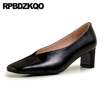 shoes thick medium heels size 4 34 block square toe pumps genuine leather 2019 black closed high vintage suede women footwear
shoes thick medium heels size 4 34 block square toe pumps genuine leather 2019 black closed high vintage suede women footwear