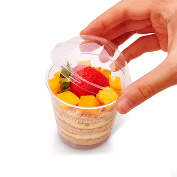 50 Sets Disposable Muffine Cup With Lid Spoon Tiramisu Cup Fruit Pudding Cup Plastic Dessert Cup for Home Bakery (Round Shape 50
50 Sets Disposable Muffine Cup With Lid Spoon Tiramisu Cup Fruit Pudding Cup Plastic Dessert Cup for Home Bakery (Round Shape 50