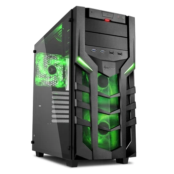 Case Sharkoon DG7000-G green ATX, mATX, Mini-ITX, Midi-Tower, 2xUSB 2.0, 2xUSB 3.0, Audio, 3x140mm fan, no power supply, led blue, acrylic, black / green
Case Sharkoon DG7000-G green ATX, mATX, Mini-ITX, Midi-Tower, 2xUSB 2.0, 2xUSB 3.0, Audio, 3x140mm fan, no power supply, led blue, acrylic, black / green