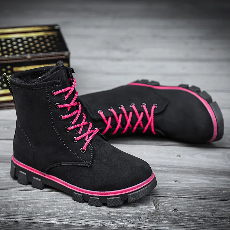 Sneakers Women Running Shoes 2019 New Fashion Solid Winter Woman Boots Plush Ankle Boots Men Shoes Lace-up Casual Shoes Sneakers
Sneakers Women Running Shoes 2019 New Fashion Solid Winter Woman Boots Plush Ankle Boots Men Shoes Lace-up Casual Shoes Sneakers
