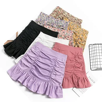 Faldas Mujer Moda 2020 Floral England Style Ruffles A-Line Zipper Mini Skirt Empire Skirts Womens Clothing Pleating Jupe Femme
Faldas Mujer Moda 2020 Floral England Style Ruffles A-Line Zipper Mini Skirt Empire Skirts Womens Clothing Pleating Jupe Femme