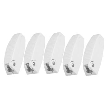 5Pcs Door Catch Holder Latch for RV Motorhome Camper Trailer Travel Baggage Car Accessories White Plastic Auto Styling