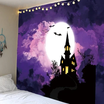 Horror House Tapestry under the Moon Halloween Tapestry Hippie Decoration Tapestry Bohemian Decoration Tapestry Bedroom Decorati 
Horror House Tapestry under the Moon Halloween Tapestry Hippie Decoration Tapestry Bohemian Decoration Tapestry Bedroom Decorati