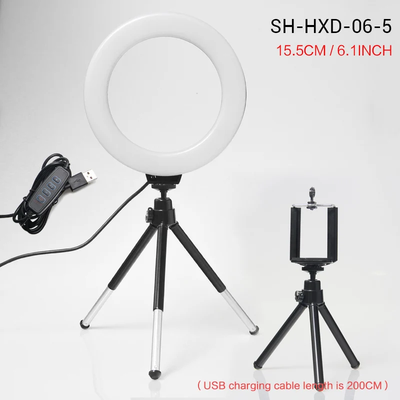 16cm LED Stepless Dimmable Makeup Selfie Ring Light for Youtube Video Camera Continuous Lighting Photo Studio Live Beauty Light
16cm LED Stepless Dimmable Makeup Selfie Ring Light for Youtube Video Camera Continuous Lighting Photo Studio Live Beauty Light