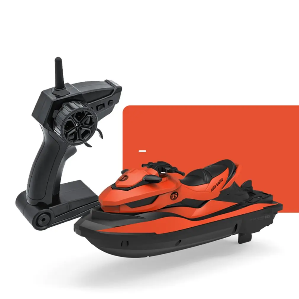 Transportation - 2.4G 4CH Mini RC High Speed Waverunner Motorcycle Model with Light Kids Robot RC Motorbike Toys