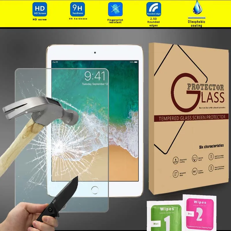 KK & LL для Apple iPad Mini 4 5 (2019)-протектор экрана из закаленного стекла планшета 9H