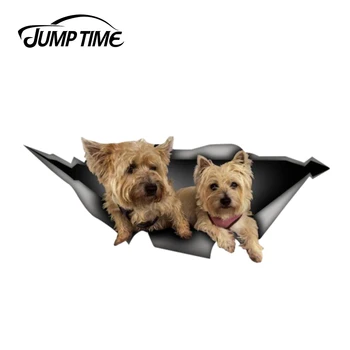 Jump Time 13cm x 5.3cm Cairn Terrier Sticker Torn Metal Decal Wild Animal Funny Car Stickers Window Bumper 3D Car Styling
Jump Time 13cm x 5.3cm Cairn Terrier Sticker Torn Metal Decal Wild Animal Funny Car Stickers Window Bumper 3D Car Styling