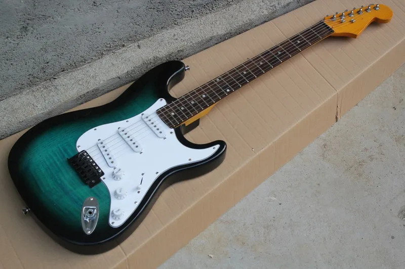 free shipping top quality musical instruments new st Sky blue ripple Electric Guitars white Pickguard SSS pickup 01
free shipping top quality musical instruments new st Sky blue ripple Electric Guitars white Pickguard SSS pickup 01