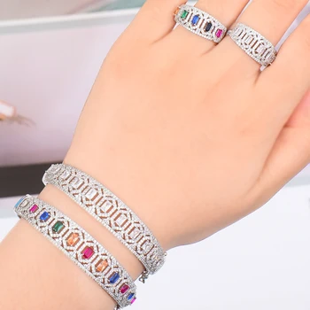 GODKI 2PCS Bracelets/Ring Luxury Cubic Zirconia Open Bangle Resizable Rings Trendy Girls Women Patry Wedding Jewelry Sets
GODKI 2PCS Bracelets/Ring Luxury Cubic Zirconia Open Bangle Resizable Rings Trendy Girls Women Patry Wedding Jewelry Sets