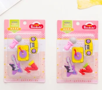 3d TPR Erasers 5pcs/1pack School Rubber Gift for Girls boys Cute Cartoon Kawaii Toy music guitar microphe radio saxophone CD-ROM
3d TPR Erasers 5pcs/1pack School Rubber Gift for Girls boys Cute Cartoon Kawaii Toy music guitar microphe radio saxophone CD-ROM