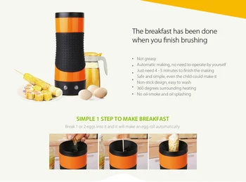 EU&UK Plug Electric Household Automatic Eggmaster Rising Egg Roll Maker Cooking Tool Egg Cup Omelette Master Sausage Machine
EU&UK Plug Electric Household Automatic Eggmaster Rising Egg Roll Maker Cooking Tool Egg Cup Omelette Master Sausage Machine