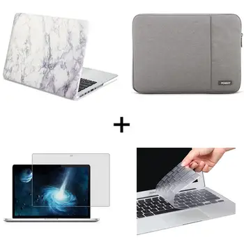 4 in 1 White Marble Pattern Hard Case+Keyboard Cover For Macbook Air Retina Pro Touch bar 11 12 13 15 16 inch Laptop Case A2251
4 in 1 White Marble Pattern Hard Case+Keyboard Cover For Macbook Air Retina Pro Touch bar 11 12 13 15 16 inch Laptop Case A2251