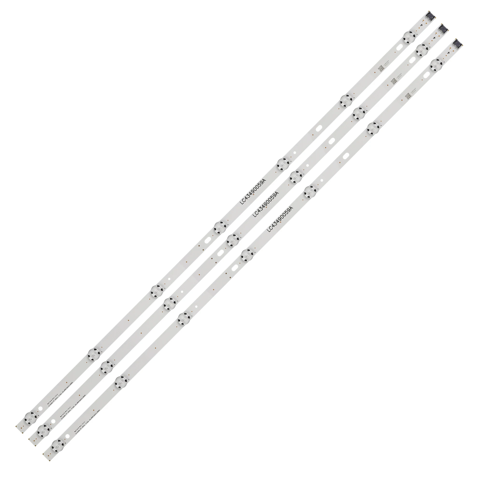 Новые 3 шт/набор 7 светодиодный 830 мм подсветка полосы для LG 43LJ5500 43UJ6300 LC43490062A LC43490063A