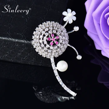 SINLEERY Luxury Crystal Flower Brooch CZ Stone Women Wedding Pins Large Brooches For Women Dress Coat Accessories CZ053 SSH
SINLEERY Luxury Crystal Flower Brooch CZ Stone Women Wedding Pins Large Brooches For Women Dress Coat Accessories CZ053 SSH