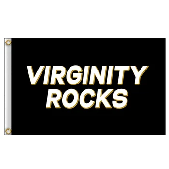 3*5 Feet Virginity Rocks Flag 90x150cm Polyester Home Decorative Flags And Banners
3*5 Feet Virginity Rocks Flag 90x150cm Polyester Home Decorative Flags And Banners