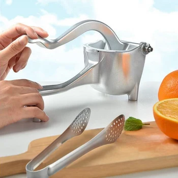 Manual Juicer Handle Design Alloy Fruit Manual Juicer Extractor Tool Drip-proof Stainless Steel Blender Mixer Ice Crusher Juicer
Manual Juicer Handle Design Alloy Fruit Manual Juicer Extractor Tool Drip-proof Stainless Steel Blender Mixer Ice Crusher Juicer
