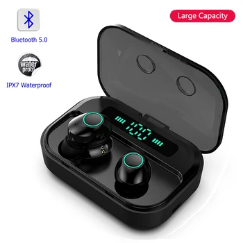 DaoLxi TWS Bluetooth 5.0 Earphone Stereo Wireless Earbus IPX7 Waterproof HIFI Sport Earphones Handsfree Gaming Headset with Mic
DaoLxi TWS Bluetooth 5.0 Earphone Stereo Wireless Earbus IPX7 Waterproof HIFI Sport Earphones Handsfree Gaming Headset with Mic