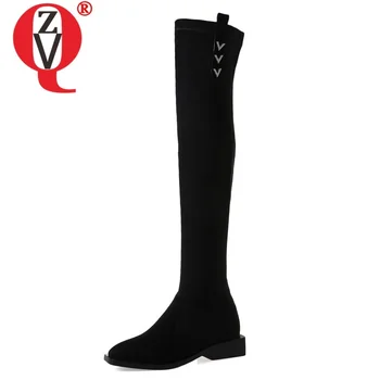 ZVQ winter new concise over knee boots outside comfortable square toe slip-on mid heels kid suede women shoes drop shipping
ZVQ winter new concise over knee boots outside comfortable square toe slip-on mid heels kid suede women shoes drop shipping