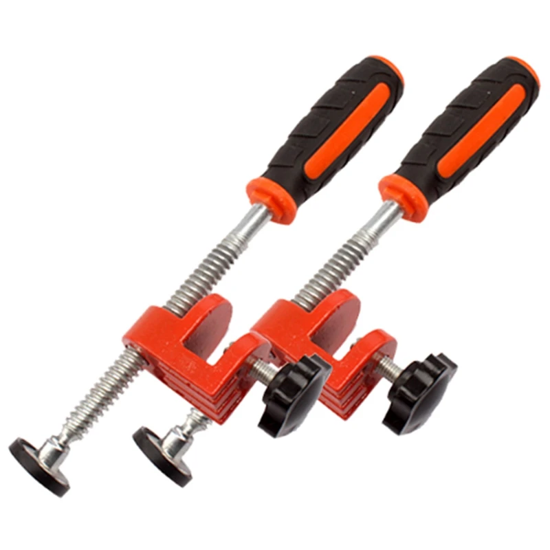 Botique-2Pcs Woodworking Edge Clamp F Clamp Quick Clamp Function Expansion Auxiliary Tool Fixing Clamp