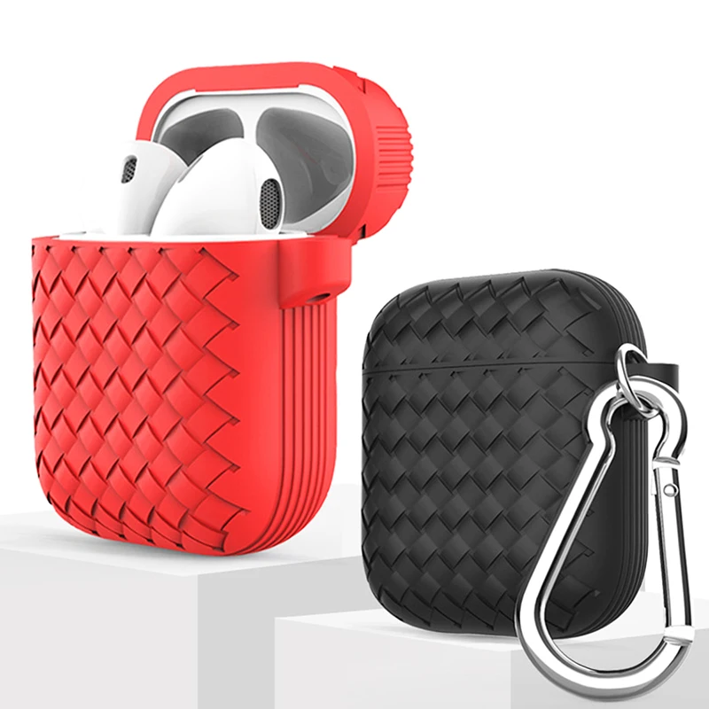 Earphone Case Accessories for Airpods Earbuds Cover Silicone Weaving Funda for Apple Earpods Luxury Cases with Keychain Shell
Earphone Case Accessories for Airpods Earbuds Cover Silicone Weaving Funda for Apple Earpods Luxury Cases with Keychain Shell
