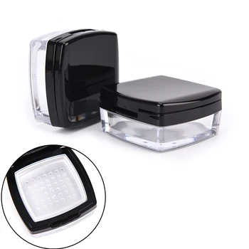 1pc Sifter Square Loose 1PC Powder Box Sifter Plastic Cosmetic Powder Container 10g Empty Black Loose Powder Case with Mirror
1pc Sifter Square Loose 1PC Powder Box Sifter Plastic Cosmetic Powder Container 10g Empty Black Loose Powder Case with Mirror