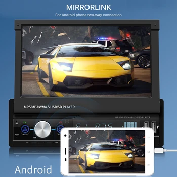 7" Screen MP5 Player Bluetooth Handsfree Car Stereo Radio FM USB AUX MP5 Player Bluetooth Stereo Retractable Camera Radios
7" Screen MP5 Player Bluetooth Handsfree Car Stereo Radio FM USB AUX MP5 Player Bluetooth Stereo Retractable Camera Radios