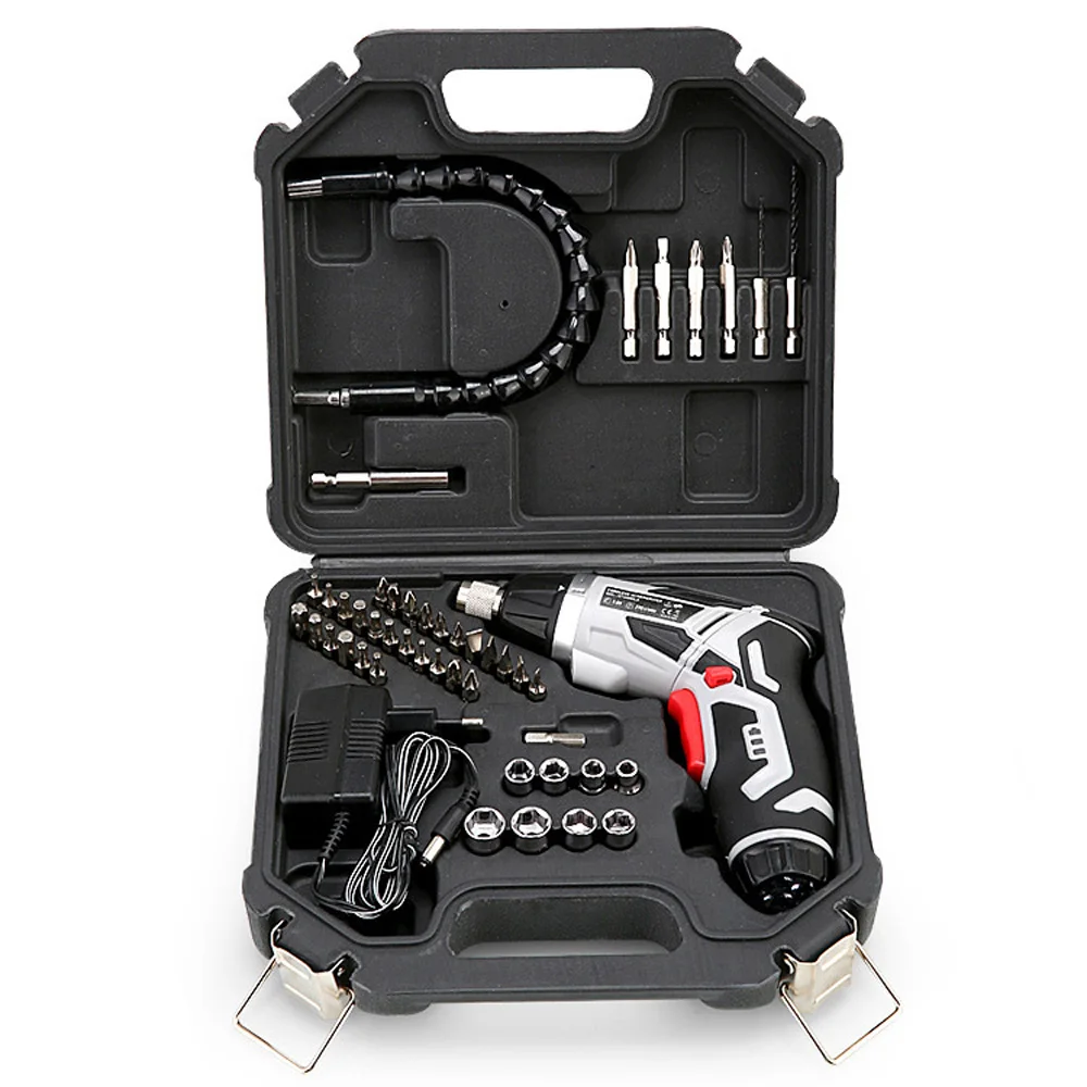Household Power Tool Rechargeable Cordless Electric Screwdriver Drill Kit Set
