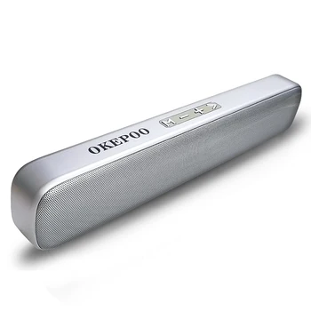 Bluetooth Speaker Soundbar Support Microphone TF Card FM AUX 2000mAh Battery HIFI Stereo Portable Wireless Bluetooth Speaker
Bluetooth Speaker Soundbar Support Microphone TF Card FM AUX 2000mAh Battery HIFI Stereo Portable Wireless Bluetooth Speaker