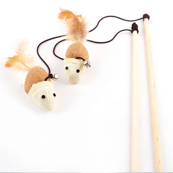 Funny Pet Cat Toy Kitten Play Length Interaction Toy Teaser Wand Assorted Linen Mouse Toy with Small Bell Soft Feather 3 Types
Funny Pet Cat Toy Kitten Play Length Interaction Toy Teaser Wand Assorted Linen Mouse Toy with Small Bell Soft Feather 3 Types