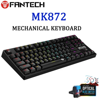Fantech MK872 Game Keyboard RGB LED Black/Blue Switch Mechanical Keyboard Waterproof Wired USB Esport Mechanical Keyboard
Fantech MK872 Game Keyboard RGB LED Black/Blue Switch Mechanical Keyboard Waterproof Wired USB Esport Mechanical Keyboard