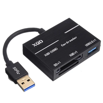 Black Multi In 1XQD SD Card Reader XQD2.0 USB3.0 HUB Adapter Kit RAW Images Video Files Transfer Tool 500MB/s For Desktop
Black Multi In 1XQD SD Card Reader XQD2.0 USB3.0 HUB Adapter Kit RAW Images Video Files Transfer Tool 500MB/s For Desktop